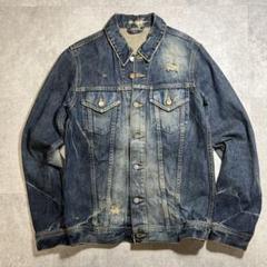 00s H.P.FRANCE Damage Denim Jacket 【L】