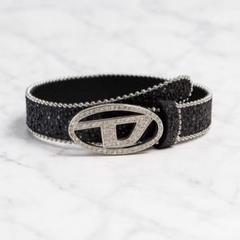 DIESEL ブラック グリッター ベルト 2025年最新】Diesel ベルト キラキラの人気アイテム - メルカリ