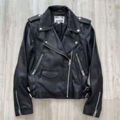 【美品】ウォルターベーカー レザージャケット ダブルライダース ブラック L 美品】ウォルターベーカー レザージャケット ダブルライダース