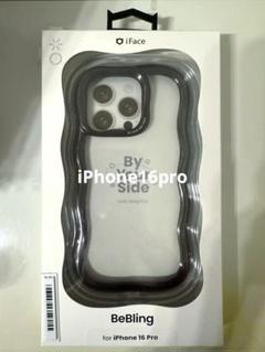 新品iPhone16proブラックとリングセットifaceBeBling iFace BeBling（ビーブリング）セット (スマホケース＆ハンド