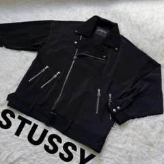 レア！90s' ステューシー　中綿ブルゾン　ジャンパー　ワッペン　　フルジップ レア！90s' ステューシー 中綿ブルゾン ジャンパー ワッペン
