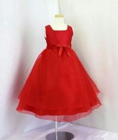 新品未使用☆ゆめりすと ドレス サイズ130 パープル 花ブローチ
