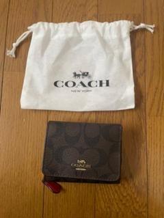 新品、COACH コーチ三つ折り財布、プレゼント
