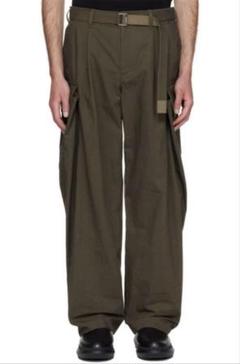 入手困難★sacaiサカイ25AW完売rip stop pantsカーキ新品 入手困難sacaiサカイ25AW完売rip stop pantsカーキ サイズ3