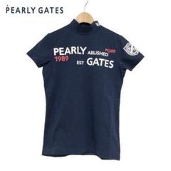 ○★新品未使用　PEARLY GATES　モックネックTシャツ　0　ネイビー