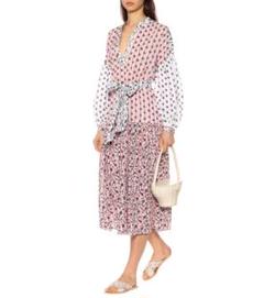 ★極美品★2023★ULLA JOHNSON ワンピース　マキシ丈　ボリューム袖 top083bwn_honono_maternity_wea