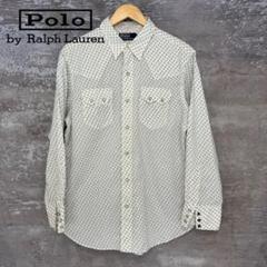 90s RRL Polo Ralph Lauren ウエスタンシャツ 総柄 花柄
