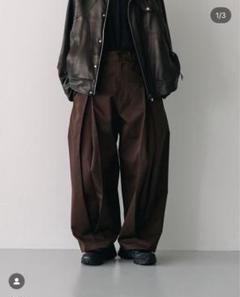 SAGE NATION セイジネーション Box Pleat トラウザーズ sage NATION | BOX PLEAT TROUSERS – session