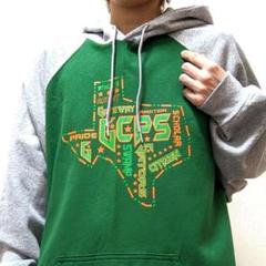 ホロウェイ GCPS ラグランスウェットパーカー グリーン 緑色 XL 古着