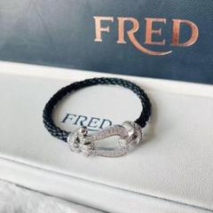 即完品 希少 FRED ダイヤモンド装飾ブレスレット - メルカリ