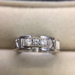 TIFFANY & Co. ティファニー アトラス 3P ダイヤ リング 750