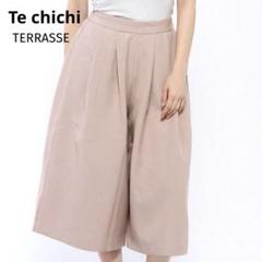 Te chichi TERRASSE ダブルクロス　タック ガウチョ パンツ Fのサムネイル