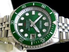 激安の 508/ セイコー フォース 7002-7000 ダイバー グリーン ダイヤル 時計