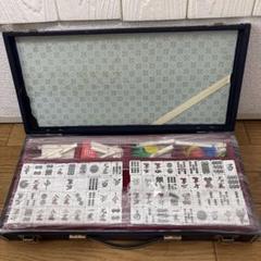 レトロ　希少　レア　昭和　麻雀牌セット ルールブック付き レトロ 希少 レア 昭和 麻雀牌セット ルールブック付き