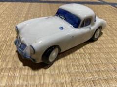 旭玩具【MG MGA 1600カブリオレ 白】ブリキ tin toy car箱無