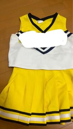 高校野球　チアリーディングウェア イエロー/ホワイト