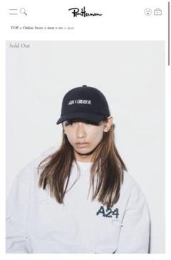【即完品】UNDER R × A24 エンブロイダリー キャップのサムネイル