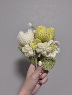 枯れない花 枯れない花束 ギフト 編み物 チューリップの花束