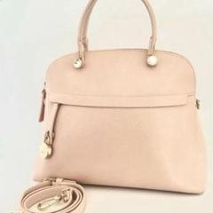【美品】　FURLA ハンドバッグ　パイパー　ピンクベージュ　2way