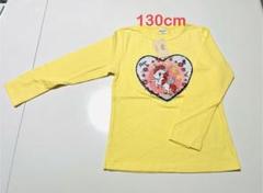 女の子用スパンコールTシャツ,Tシャツ 130cm