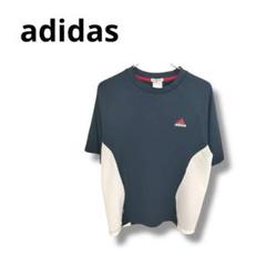【アディダス】Tシャツ　スポーツ　ウェア　半袖　ワンポイント　ロゴ