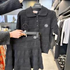UTAA ユタ ゴルフ ウェア レディース 上下2点セット ブラック