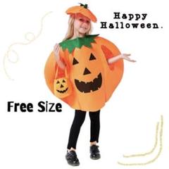 キッズ パンプキン かぼちゃ コスプレ ワンピース  仮装 衣装 野菜  果物