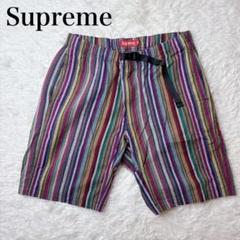 Supreme シュプリーム Work Shortストライプハーフショート