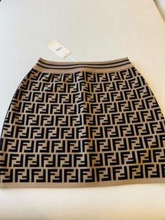 FENDI☆ダークブラウン☆ズッカ☆巻きスカート☆38☆ FENDI☆ダークブラウン☆ズッカ☆巻きスカート☆38☆