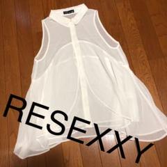 RESEXXYフレアシフォンブラウス MOCA GRL MURUA GYDA