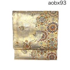 aobx129 美品 逸品 単衣 夏向き 紗 濡れぬき 正絹 袋帯