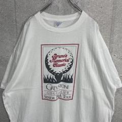 JERZEES USA製 ゴルフツアープリント　ホワイトTシャツ2XL