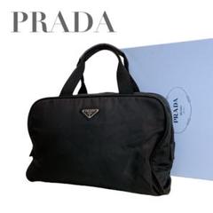 美品✨PRADA ボストンバッグ 三角ロゴ ナイロン ブラック 美品 PRADA プラダ 三角ロゴ ナイロン ボストンバッグ ブラック