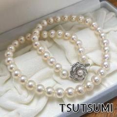 花珠真珠8.5㎜✨鑑別書付き✨TSUTSUMI ツツミ パールネックレス アコヤ