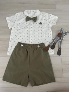 フォーマルキッズ服セット（シャツ・パンツ・サスペンダー）