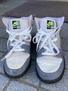 NIKE ナイキ　コートフォース　ハイ　イエローグレー　スニーカー