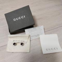 GUCCI シルバーロゴピアス