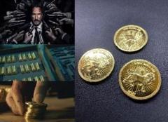 未使用品 映画 ジョン・ ウィック 小道具 メダル 3枚のサムネイル