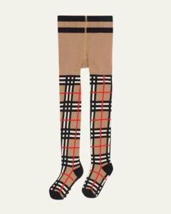 残り1【新品】BURBERRY バーバリー キッズ タイツ チェック柄 5-6Y