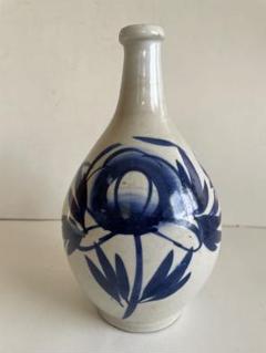 時代物　染め付け　徳利　花入れ　江戸時代　骨董品、美術品 楽天市場】骨董○初期伊万里染付松竹梅文徳利○H25cm | 江戸時代