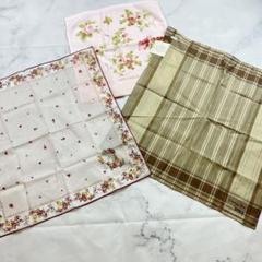 バーバリー ローラアシュレイ ハンカチ スカーフ まとめ 大量 セット set 新品✨Dior 3点セット スカーフ ハンカチ 花柄 フラワー ローラ