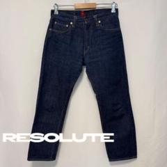 RESOLUTE 712 W30L31濃紺(補正あり） RESOLUTE（リゾルト） ワンウォッシュデニム 712 デニムパンツ