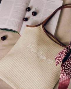 バッグ Cherry-Pattern Scart & Tote Set herlipto herlipto SPECIAL NOVELTY 【Cherry-Pattern Scarf & Tote Set