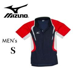 メンズSサイズ MIZUNO ミズノ 半袖ポロシャツ navy