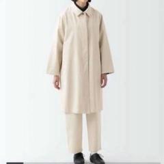 【完売品】無印良品 木の実から作ったカポック混ステンカラーコート L ベージュ 完売品】無印良品 木の実から作ったカポック混ステンカラー