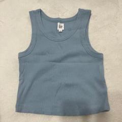 GAP クロップド リブ アメリカンスリーブ　タンクトップ