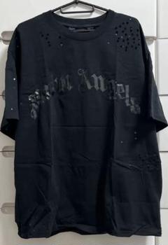 パームエンジェルス ヤシの木＆ロゴ プリントTシャツ ブラック 3339205171.jpg