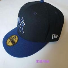 New Era 59FIFTY キャップ 7 1/4 黒/青