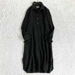 美品★マーガレットハウエル 麻100% 千鳥柄 ロング リネン ワンピース 1 美品☆マーガレットハウエル 麻100% 千鳥柄 ロング リネン