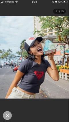 【ミニTシャツ】ROXY x NANAHA ちびTシャツ RST252604T